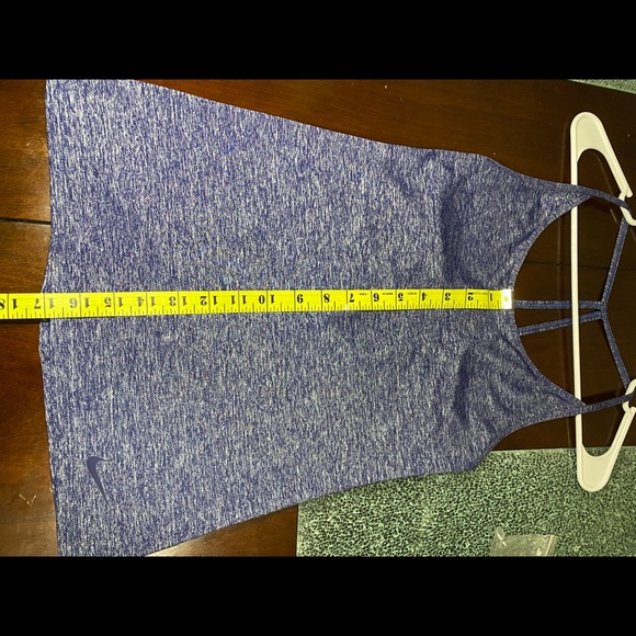Nike Blue Dri-fit Slim Fit Sleeveless Tank Top - Picture 5 of 6